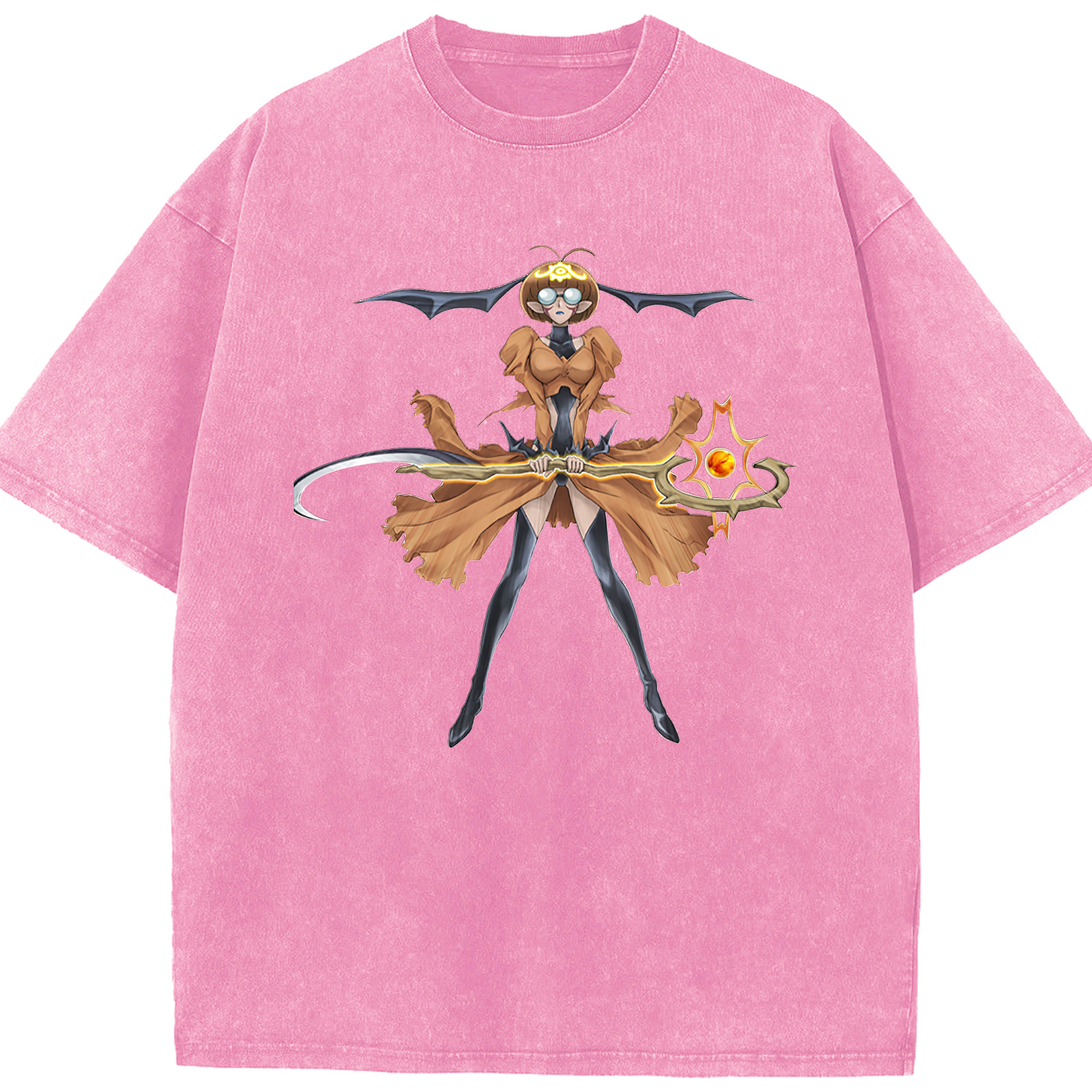 （画像用） 遊☆戯☆王 Yu-Gi-Oh! 綿100% ヴィンテージ風 半袖Tシャツ（フロントプリント）